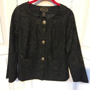 Vintage Alex KIm Black Jacket w/ Sparkle PM